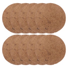 POPETPOP Chicken Nest Pads 10Pcs Bird Nesting Pads Natural Fiber Parrots Breeding Nests Bird Eggs Mat Provides Warm Hut Material Comfortable Bedding for Birds Pigeons Chicken 21cm Bird Nesting Mat