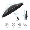 Pioggistar Windproof Umbrella, Pocket Umbrella for Men and Women, Inverted