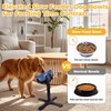 Elevated Slow Feeder Dog Bowl Adjustable Stand,Tilted ABS Base,Fits 5.5-9.5"