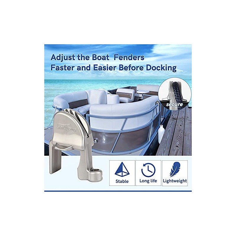 Adjustable Boat Fender Clips for Pontoon Bumpers