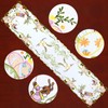 Simhomsen Embroidered Easter Bunny Table Runner (14 × 34 Inches)