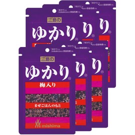 MISHIMA Frikake Rice Seasoning | Shiso Flacor with Plums | Yummy-Yamaguchi (Pack of 6)