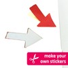 30 Sheets, Printable White Sticker Paper, Laser/Inkjet Printing - Matte,