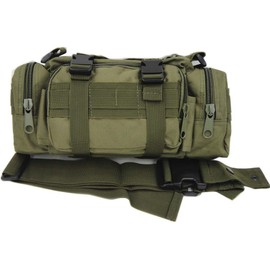 FAMI Tactical Assault Pack,Military Duffel Waist Bag,Tactical Chest Bag,Tactical Sling Backpack,Shoulder Bags,Sling Bags with Molle Pouch for Camping Hking Trekking,Riding -Army Green