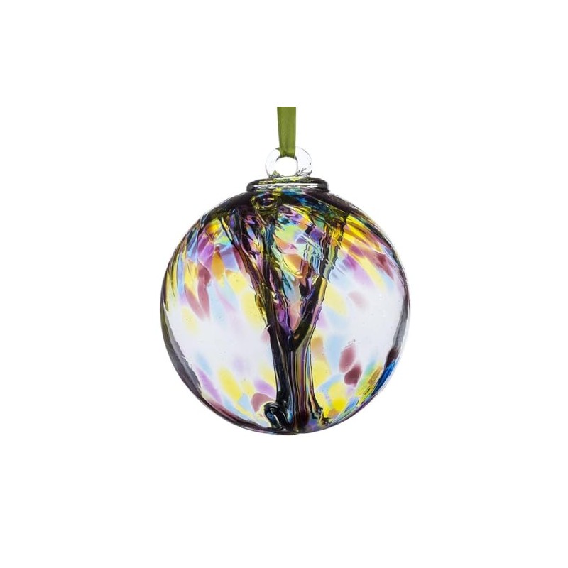 10cm Spirit Ball - Happy Retirement - Purple, Green &
