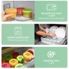 TOFLEN 8 oz Small Plastic Freezer Containers, 6 Pcs, Multicolor