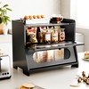 Stylstoreazy Bread Box,Extra Large 2-Tier Bamboo Bread Box for Kitchen