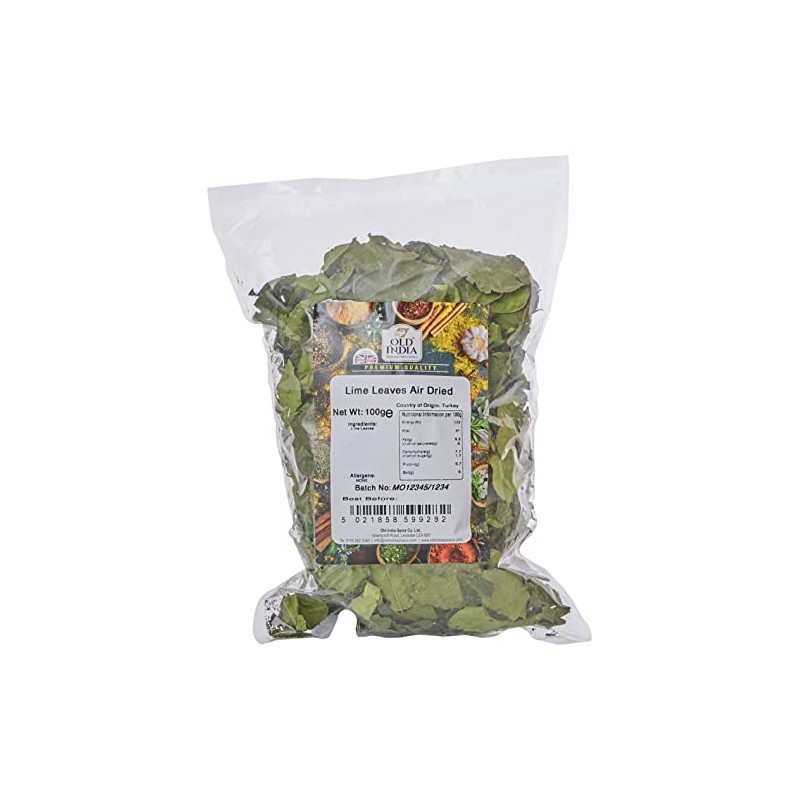 Old India Lime Leaves Air Dried 100g