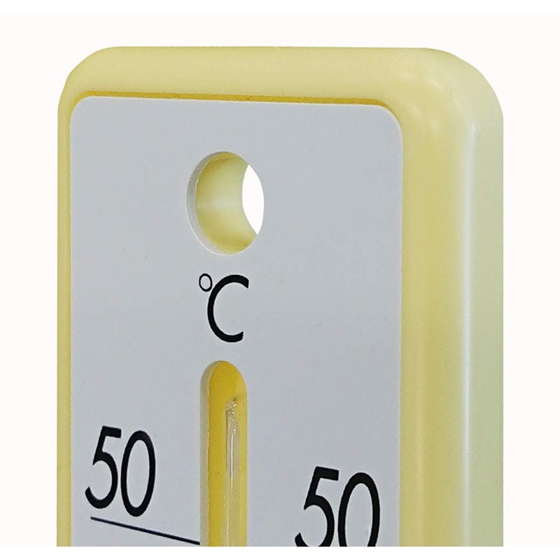 シンワ測定(Shinwa Sokutei) プラスチック寒暖計 20cm イエロー 48352