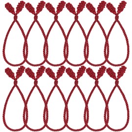 Shappy Christmas Garland Ties Christmas Decorative Twist Ties Reusable and Flexible Twist Ties for Garland, Banisters and Home Decoration (Red, 12)