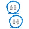 iplusmile 2pcs PTFE Bowden Tube Extruder Connectors for Printers Low