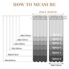 HOMEIDEAS Non See Through Privacy Sheer Curtains, Elegant Lightweight Semi