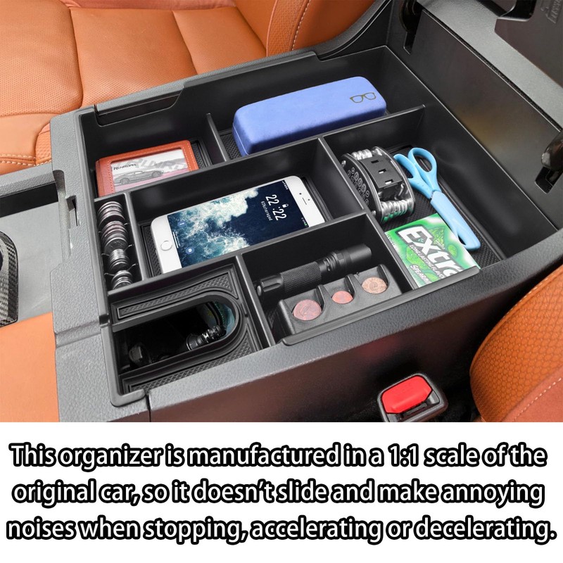 RUNROAD Center Console Organizer Full Cover Tray Compatible with Toyota