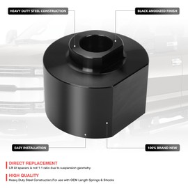 J2 Engineering 3" Front Leveling Lift Kit Bump Stop Mount Lift Kit Spacers Compatible with 81-96 F150 / 83-96 Ranger / 99-20 F250 SD F350 SD 2WD, J2-LK-FD-F-015-BK