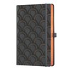 Castelli Milano Notebook, M, Horizontal Rule, COPPER & GOLD CASTELLI