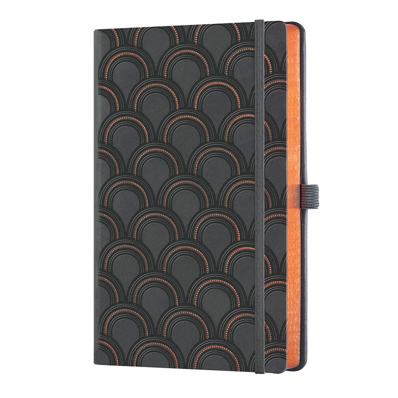 Castelli Milano Notebook, M, Horizontal Rule, COPPER & GOLD CASTELLI
