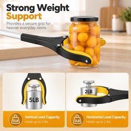 Foldable Grabber Reacher Tool for Seniors & Limited Mobility – Magnetic Tip, Swivel Head for Easy Pickup, Daily Living & Household Cleaning