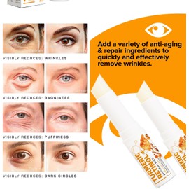 Cúrcuma eye cream stick, cúrcuma retinol eye stick, eye serum, eye cream, hidratante reduce líneas finas aplicar en bolsas de ojos (0.75 oz)
