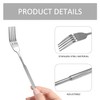 1 Telescopic Stainless Steel BBQ Fork, Multifunctional Retractable BBQ Fork,