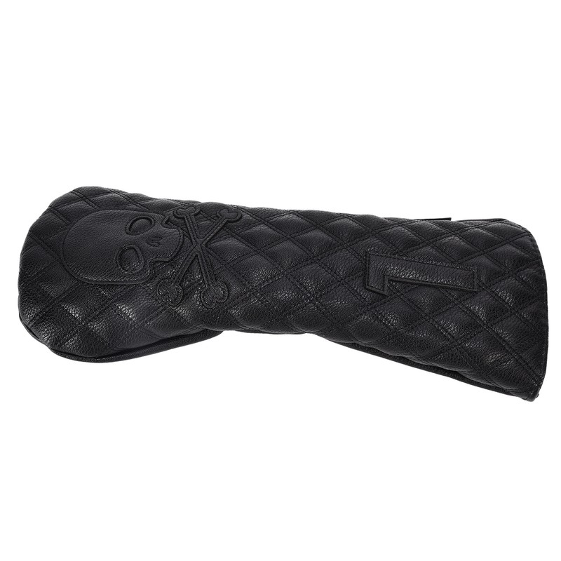 PU Leather Golf Wood Head Covers Waterproof Golf Skull Pattern