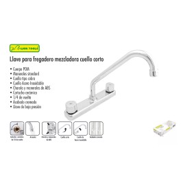 Lion Tools Mezcladora Fregadero Cuello Corto De Abs Lion Tools