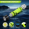 FISHOAKY Diving Flashlight Underwater LED Light, 1500 Lumen & 3