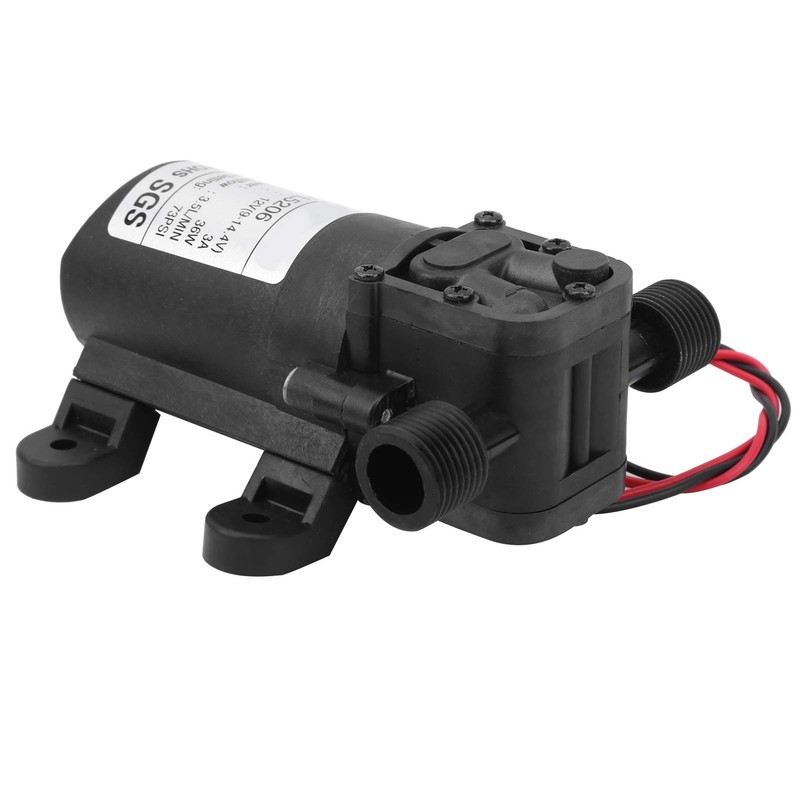 12V Diaphragm Pump,3.5L/min 36W 3A DC12V Diaphragm Pump 73PSI Fit