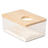 FeiFanChoice Hamster Sand Bath, 18.5x12.5x8.5 CM Transparent Hamster Bathing Sand,