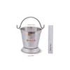 HAZEL Stainless Steel Serving Bucket, 800ml, 1 Piece (Silver)
