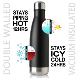 MEWAY 17oz Sport Water Bottle 8 Pack Vacuum Insulated Stainless Steel Sport Water Bottle Leak-Proof Double Wall Cola Shape Water Bottle,Keep Drinks Hot & Cold (colourful,8 Pack)