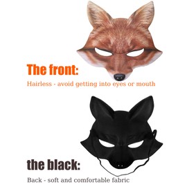 GNAYOAHLI Therian Gear.Therian Stuff Set:Therian Mask And Tail.Therian Paws (Brown), Standard