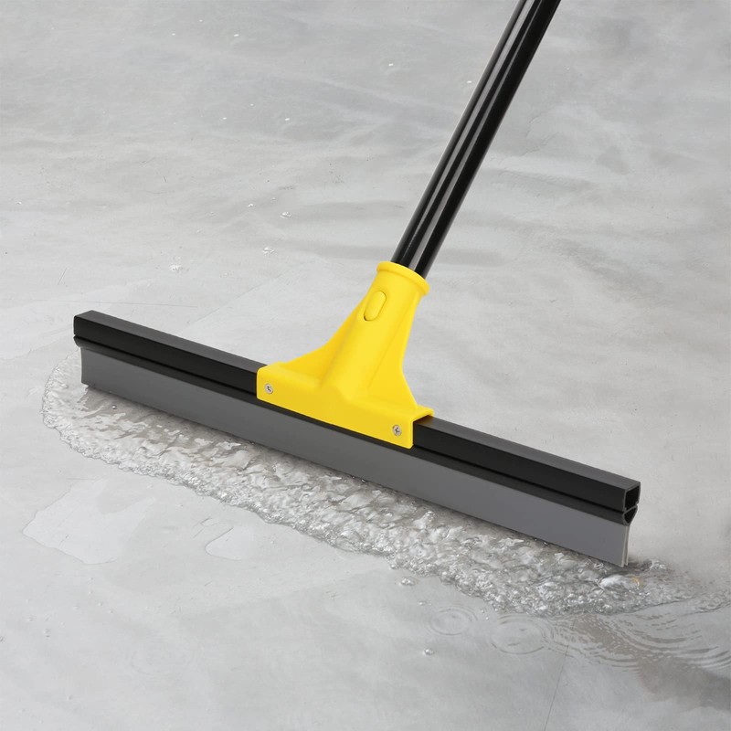 Squeegee Broom for Floor, 18'' Heavy Duty Rubber Wiper with