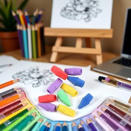 10Pcs Pencil Top Erasers, Cap Pencil Eraser Toppers, Studying Supplies for Teachers Classroom Must Haves Pencil Erasers