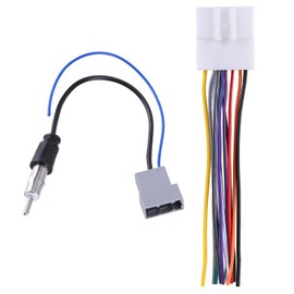 70-7552 Car Radio Stereo Wire Harness,Slakerbe Stereo CD Receiver Wire Cable Connector Plug with Adapter Connector Radio Wiring Harness Connector Plug Replacement,US Warehouse