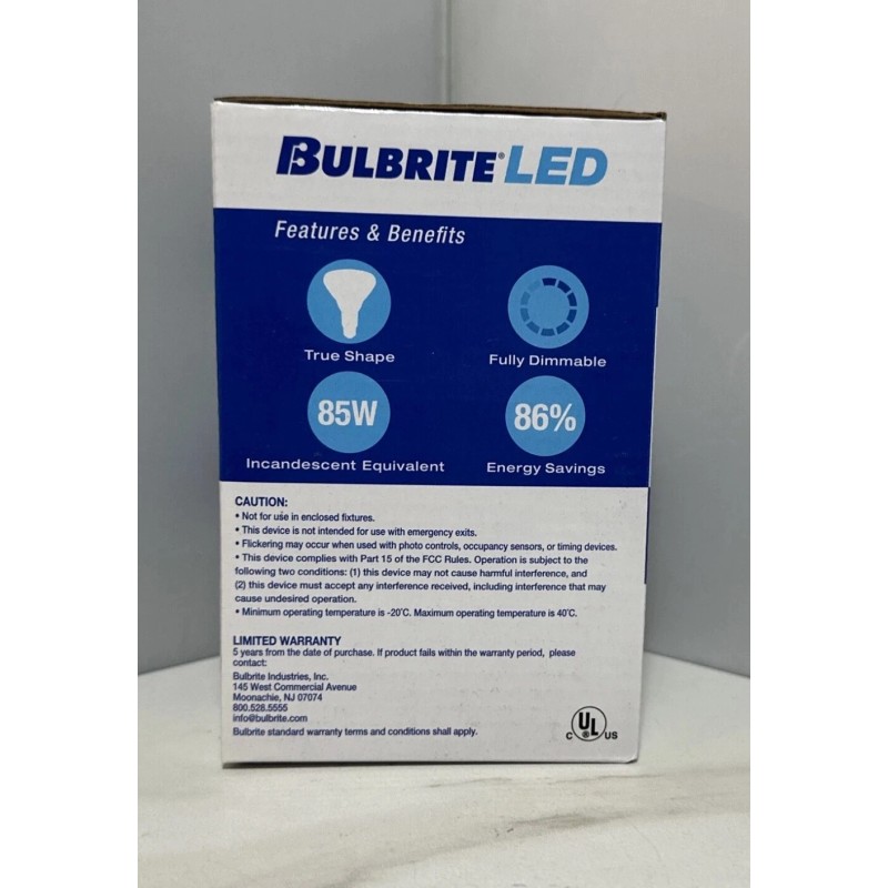 Bulbrite Light Bulb 772840 | 12 Watt Dimmable LED BR30