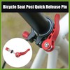 HOPESPANNER 2pcs 6mm Aluminium Alloy Bicycle Seat Post Quick Release