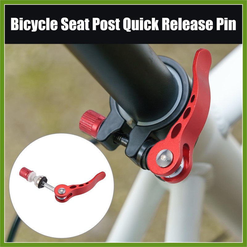 HOPESPANNER 2pcs 6mm Aluminium Alloy Bicycle Seat Post Quick Release