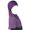 Children instant headscarf hijab Al Amira with glitter borde (Purple)