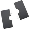 Wall Split Flange JianLing 2pcs Black Plastic Square Escutcheon Plates