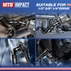 MTO Universal Joint Set 3PCS, 3/8" 1/2" 1/4" Drive Swivel