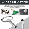 Pack of 2 Square Keys, 8 mm Square Key Valve,
