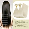 RUNATURE Long Bondings Extensions Real Hair 1 g 60 cm