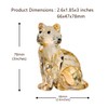 Crystal Cat Realistic Animal Kitten Art Figure Collection Table Decoration