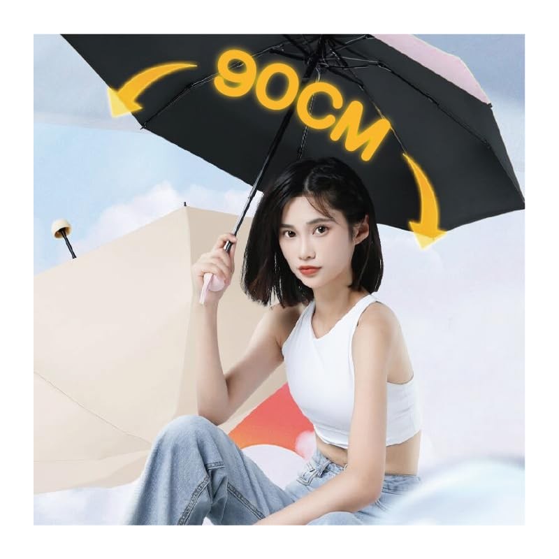 Rainy and Sunshine Folding Umbrella, Pastel Colors, Includes an Omakori