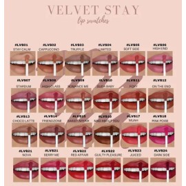 Beauty Creations Labial Líquido Velvet Stay Lip Paint Color 01 Calm                                                                                   