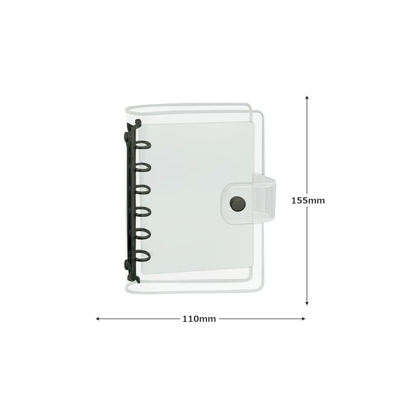 Camio Japan 231164 Seal Binder Clear Seal Binder Black