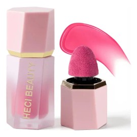 Rubor Líquido Mate Heci Beauty Tono Petal Con Aplicador Incorporado Alta Pigmentación Larga Duración