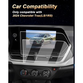 Screen Protector 2 Pcs For 2024-2025 Chevy Trax, 8-Inch Nano-film Navigation Screen Protector For 2024-2025 Trax(LS/1RS) Accessories Anti-fingerprint- HD Clear & Easy to Install