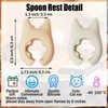 Spoon Rest for Cooking - 2pcs Wok Spatula Holder Silicone
