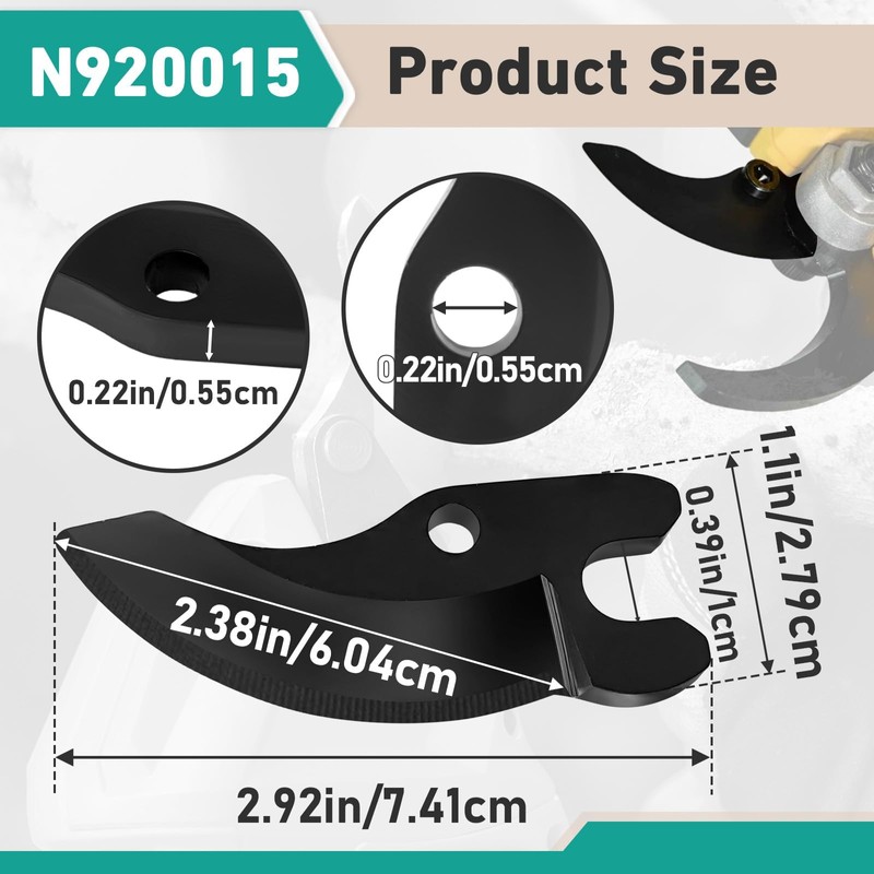Gfdoso N920015 Replacement Pruning Shear Blade for DeWalt 20V MAX